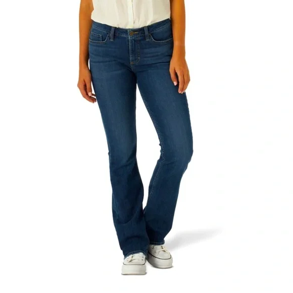 Lee Women's 5 Pocket Midrise Bootcut Jean Size 14 Medium NEW!! - Picture 1 of 4